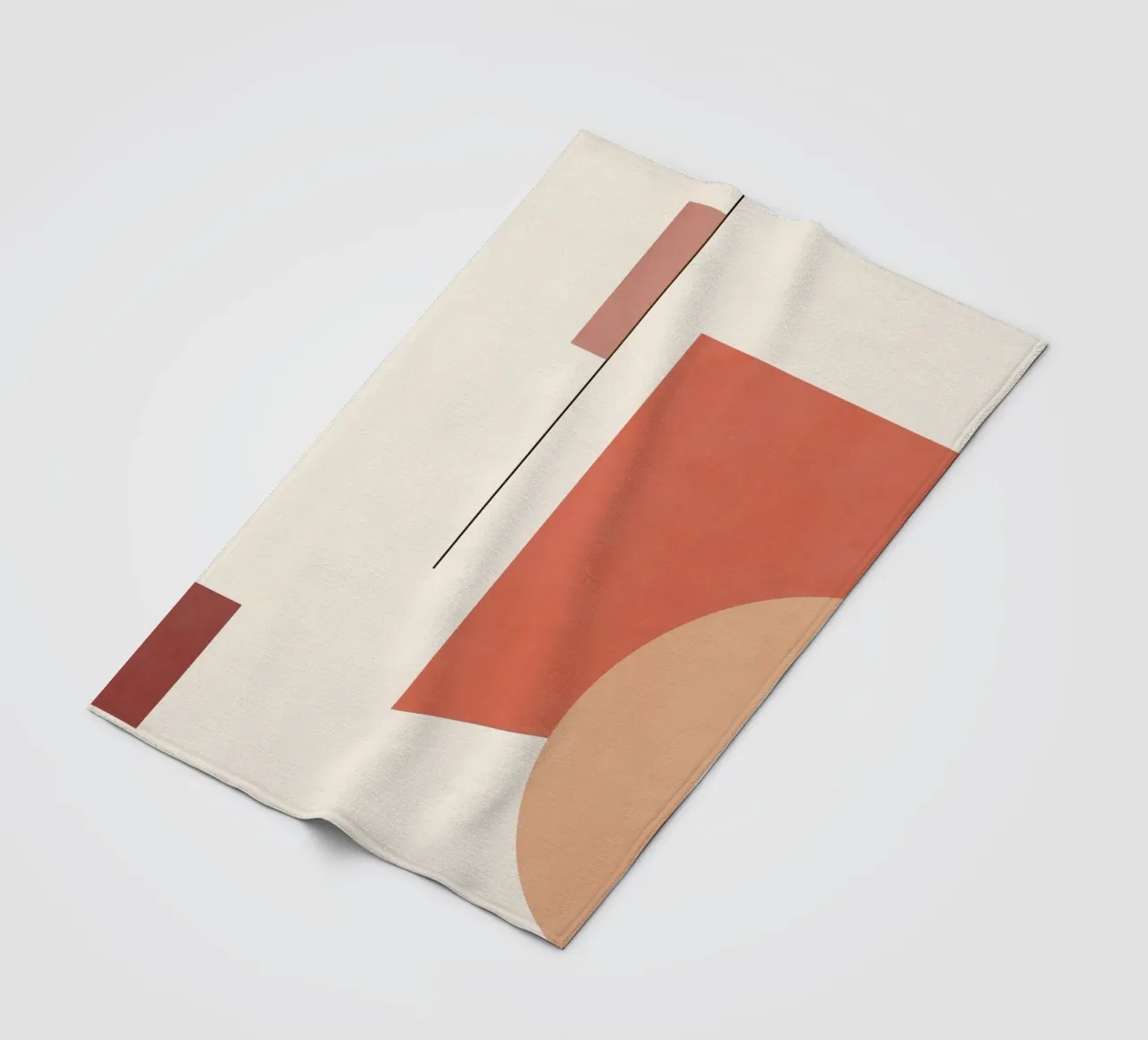 Astratto minimale 19 coperta in pile da Gaite