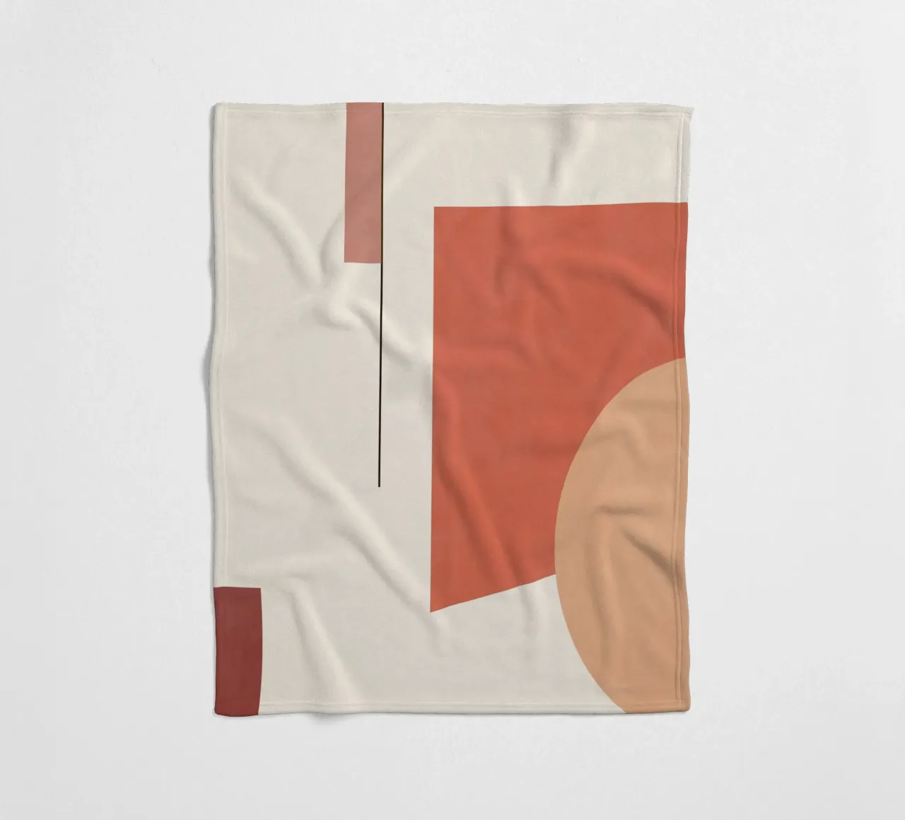 Astratto minimale 19 coperta in pile da Gaite