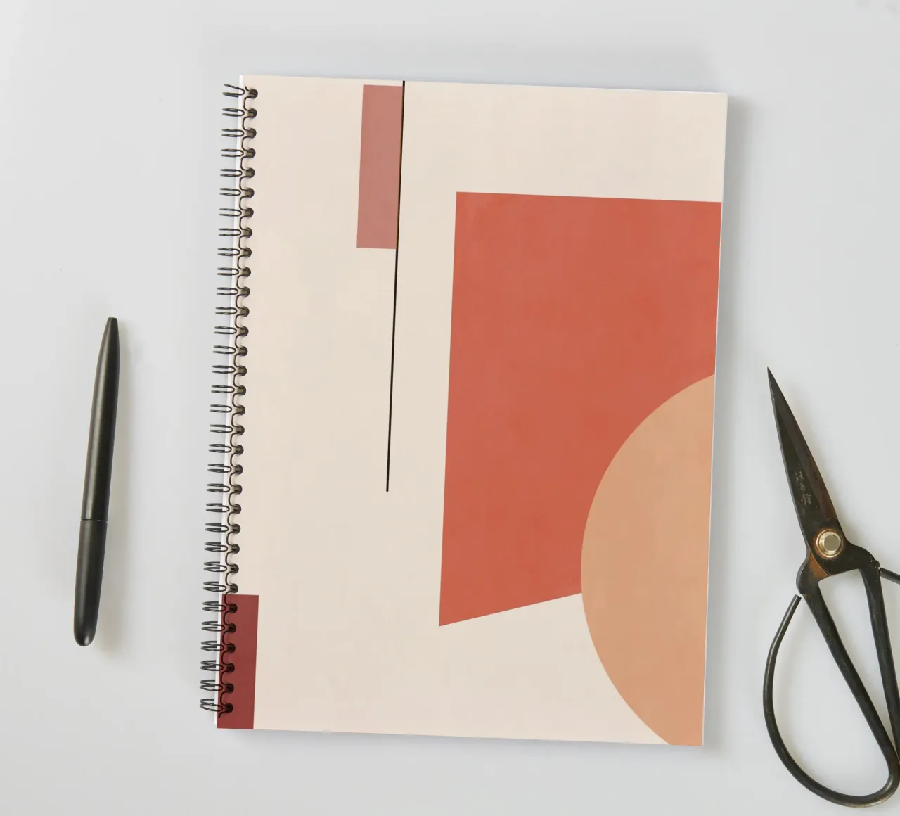 Minimal Abstract 19 spiral notebook by Gaite