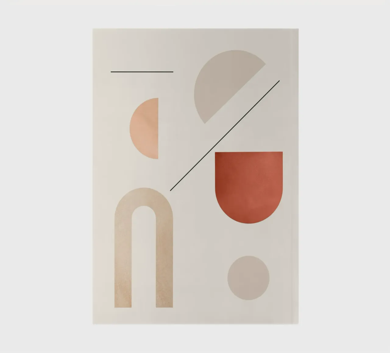 Minimal Geometric Shapes 91 notebook by Gaite