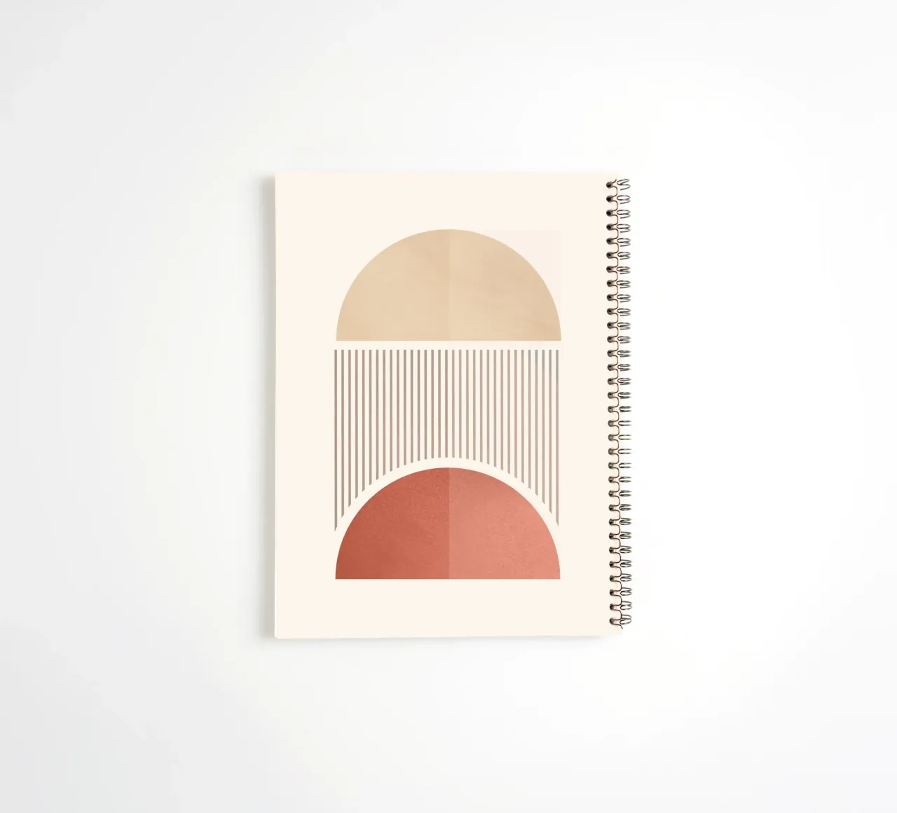 Minimal Geometric Shapes 94a spiral notebook by Gaite