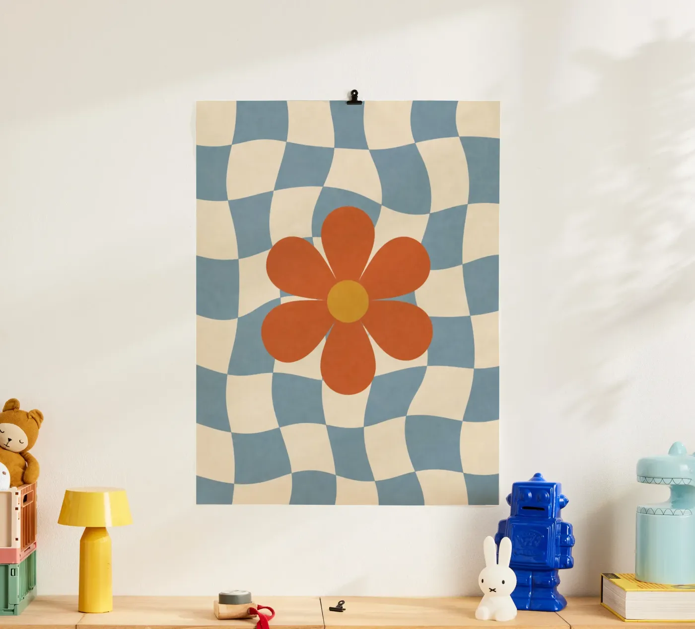 Retro Flower Pattern poster da Retnowulan