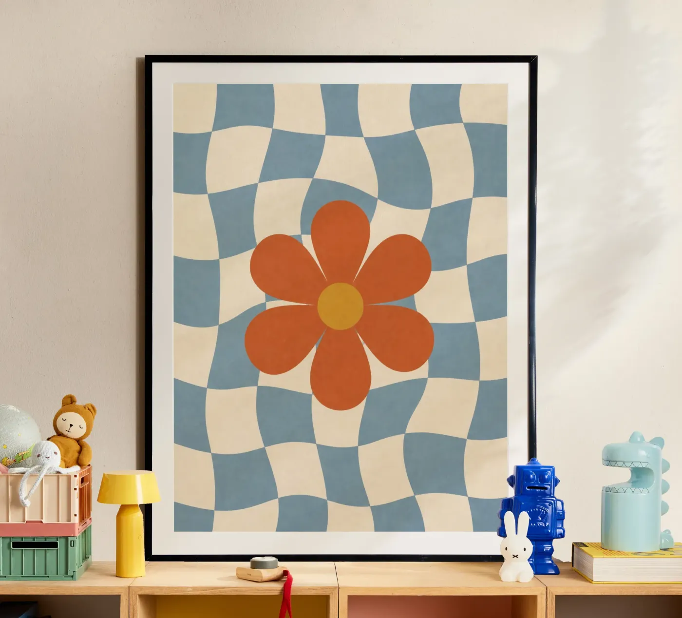 Retro Flower Pattern poster da Retnowulan