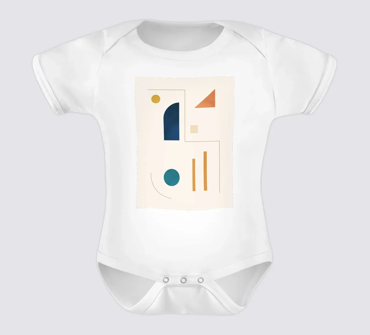 Forme geometriche minime 95 body neonato maniche corte da Gaite