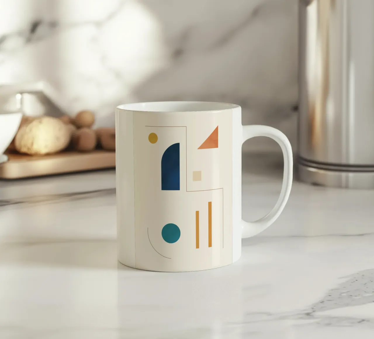 Forme geometriche minime 95 tazza in ceramica da Gaite