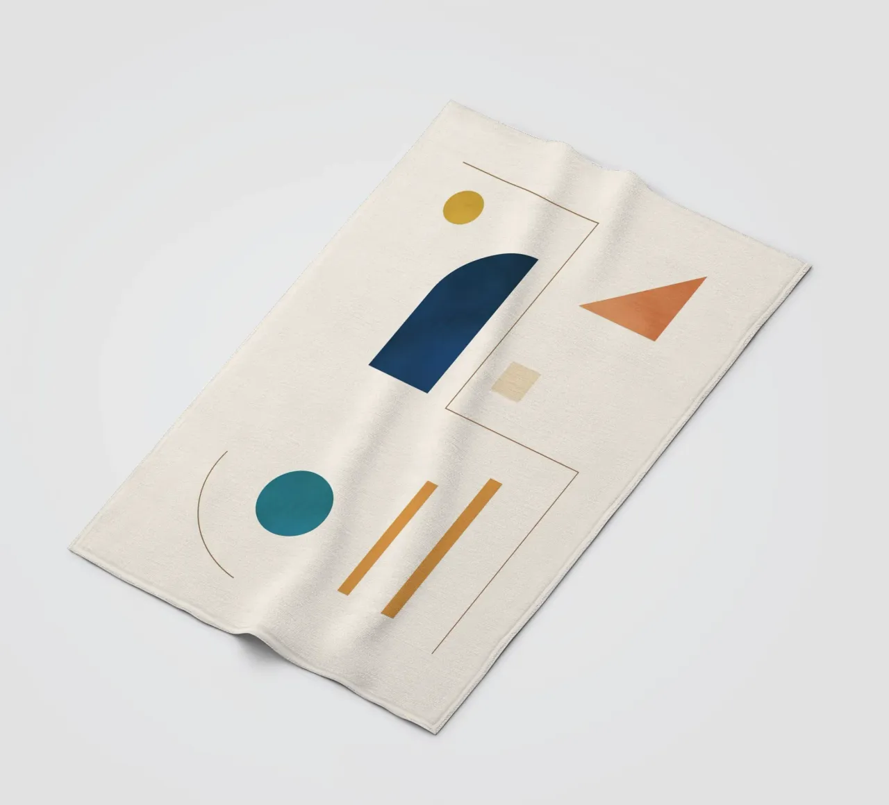 Forme geometriche minime 95 coperta in pile da Gaite