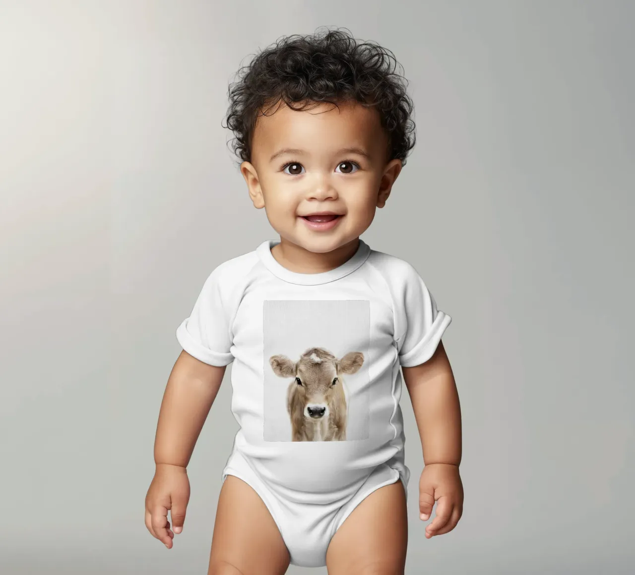 Mucca vitello Peekaboo body neonato maniche corte da Lila x Lola