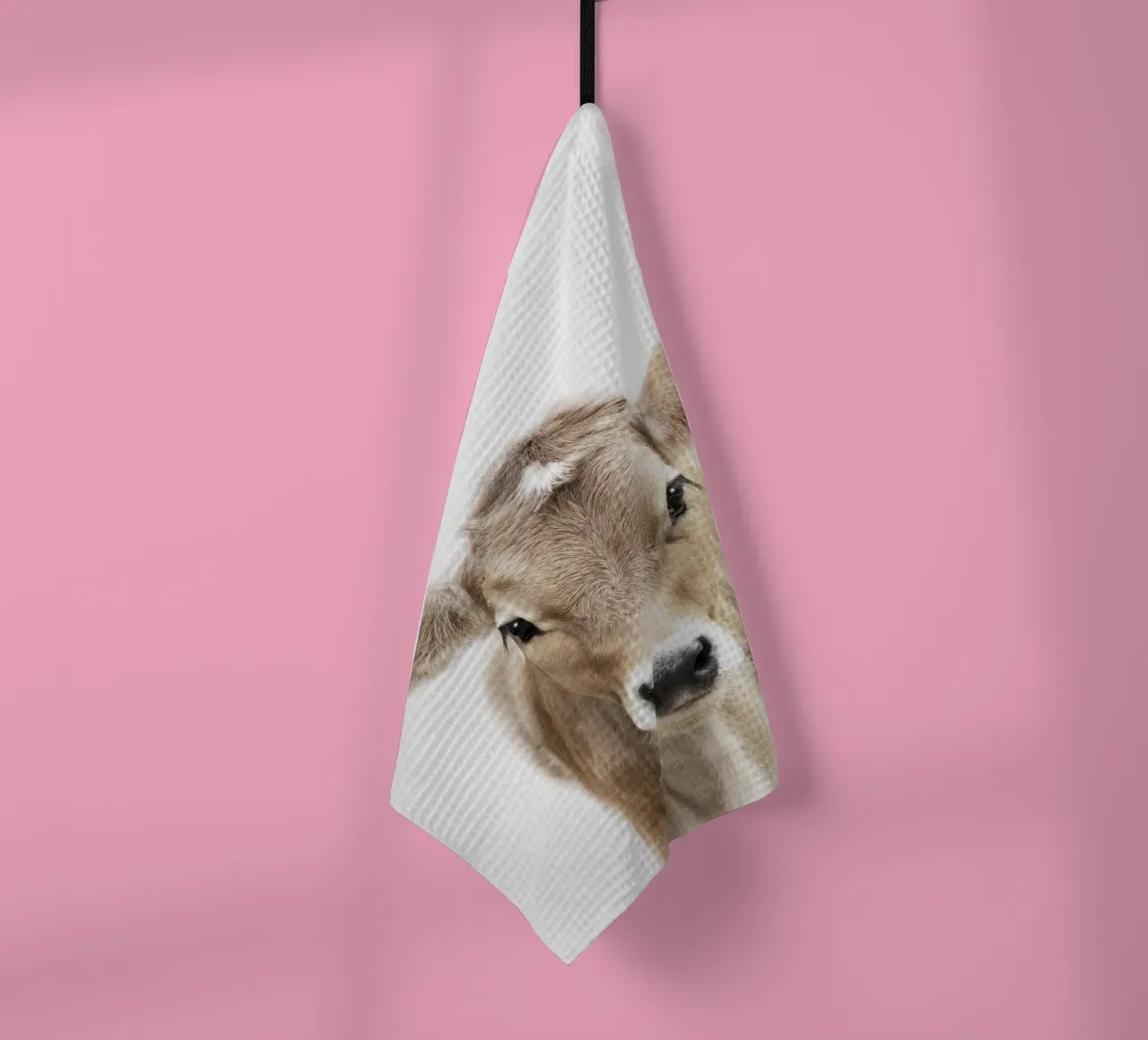 Mucca vitello Peekaboo canovaccio da cucina da Lila x Lola