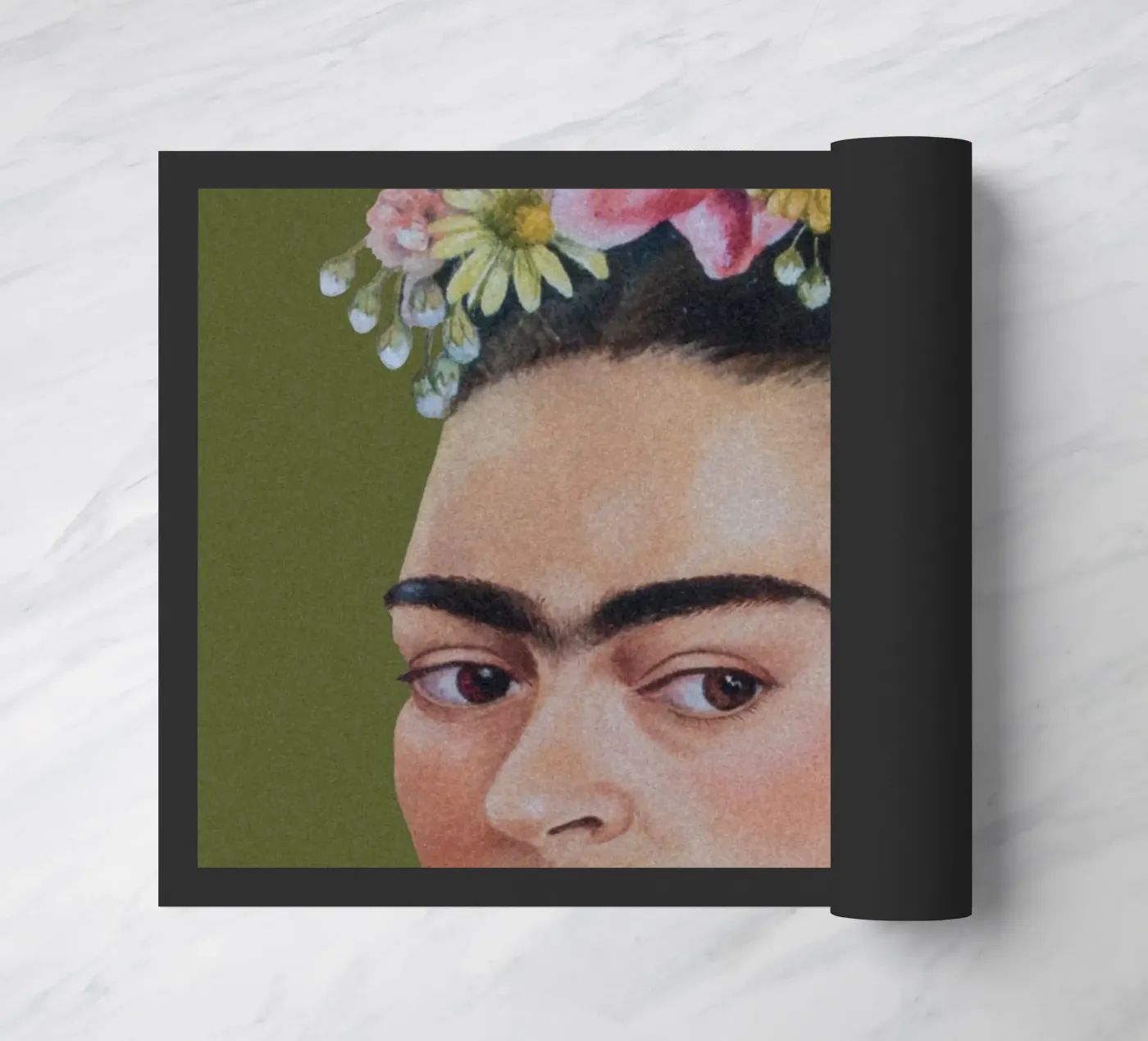 Half Frida green zerbino da Carinaprint