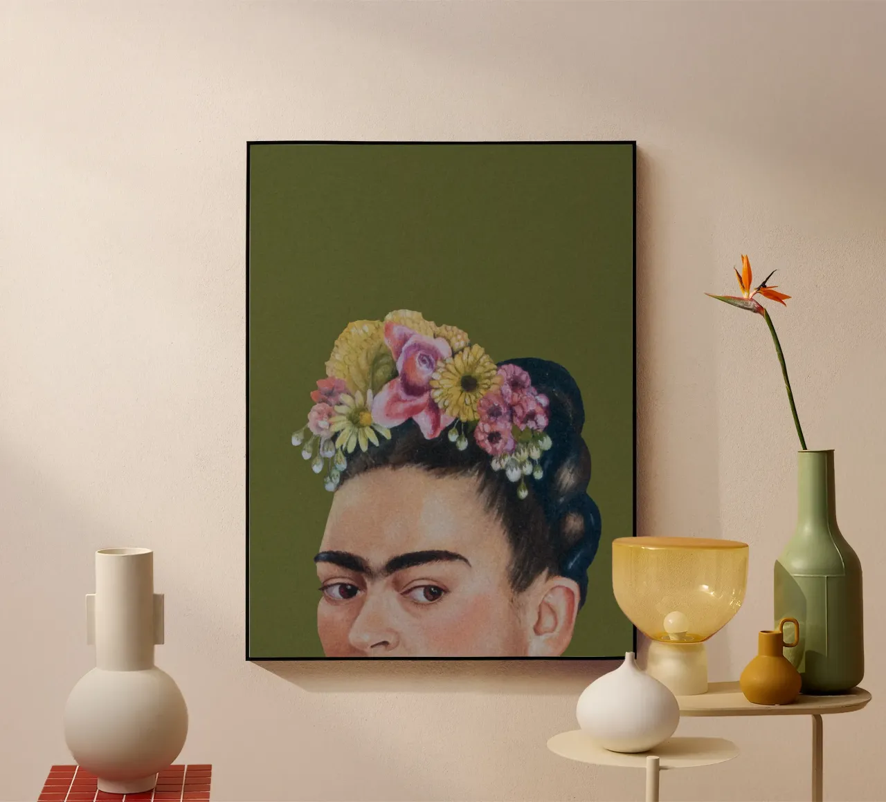 Mezza Frida verde plexiglass da Carinaprint