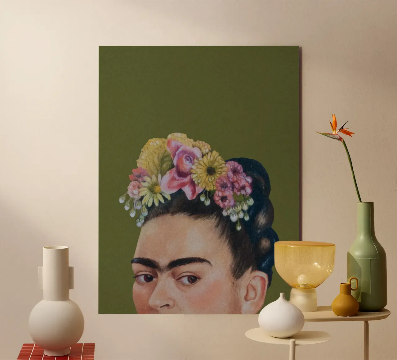 Half Frida green forex plate by Carinaprint