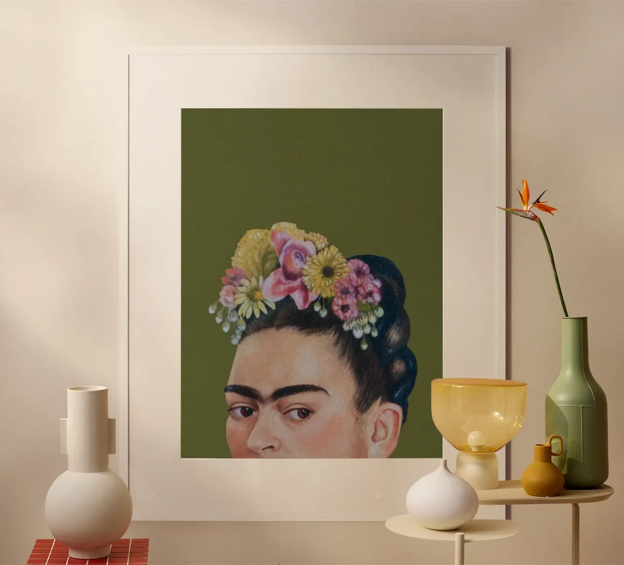 Mezza Frida verde carta hahnemühle da Carinaprint