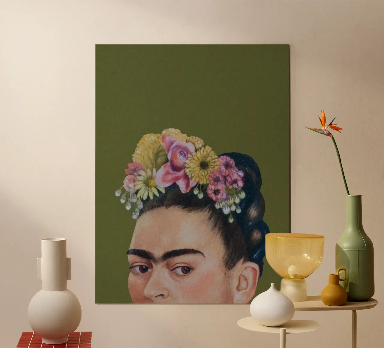 Mezza Frida verde carta hahnemühle da Carinaprint