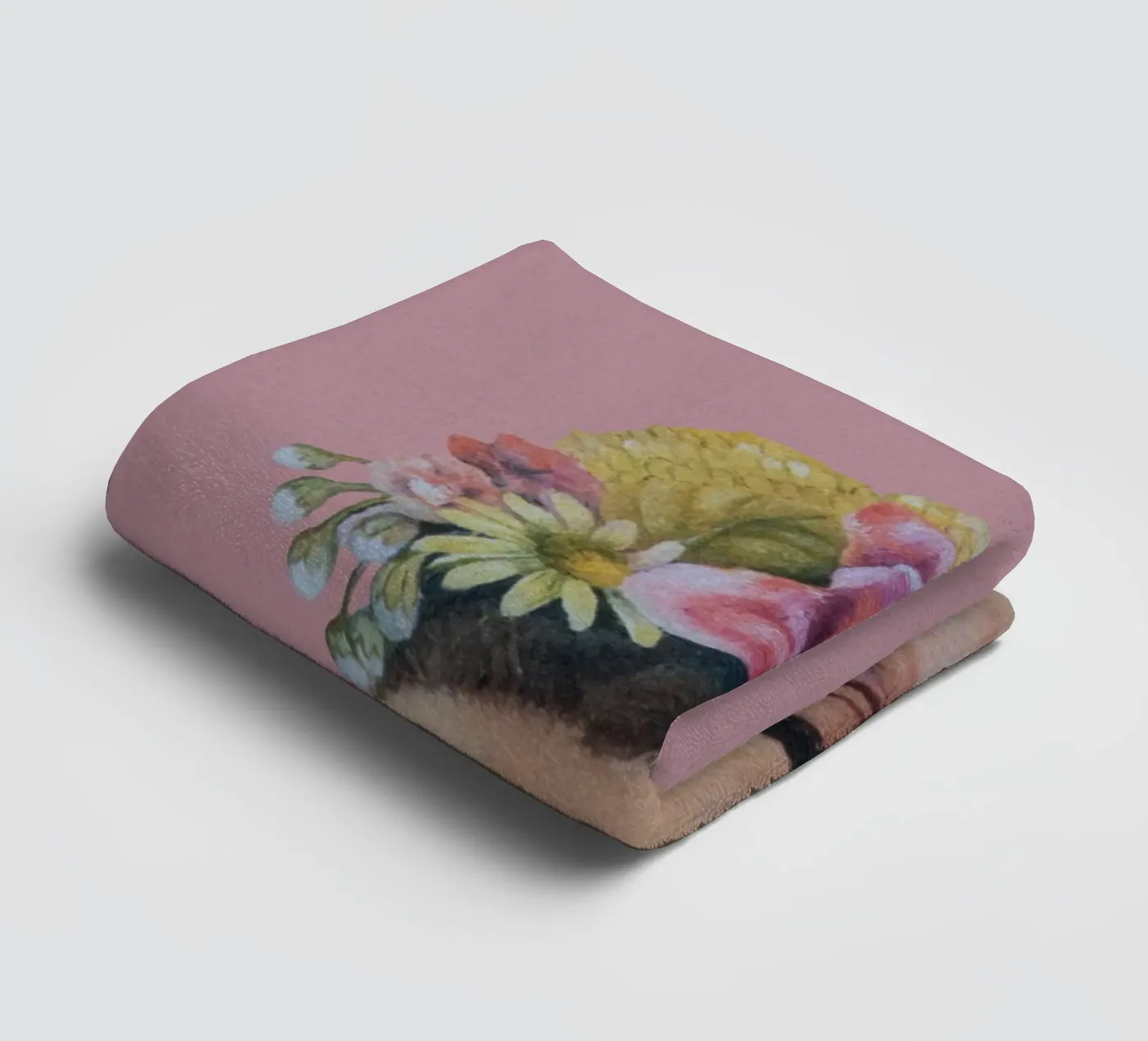 Halbe Frida hel-roze badhanddoek van Carinaprint