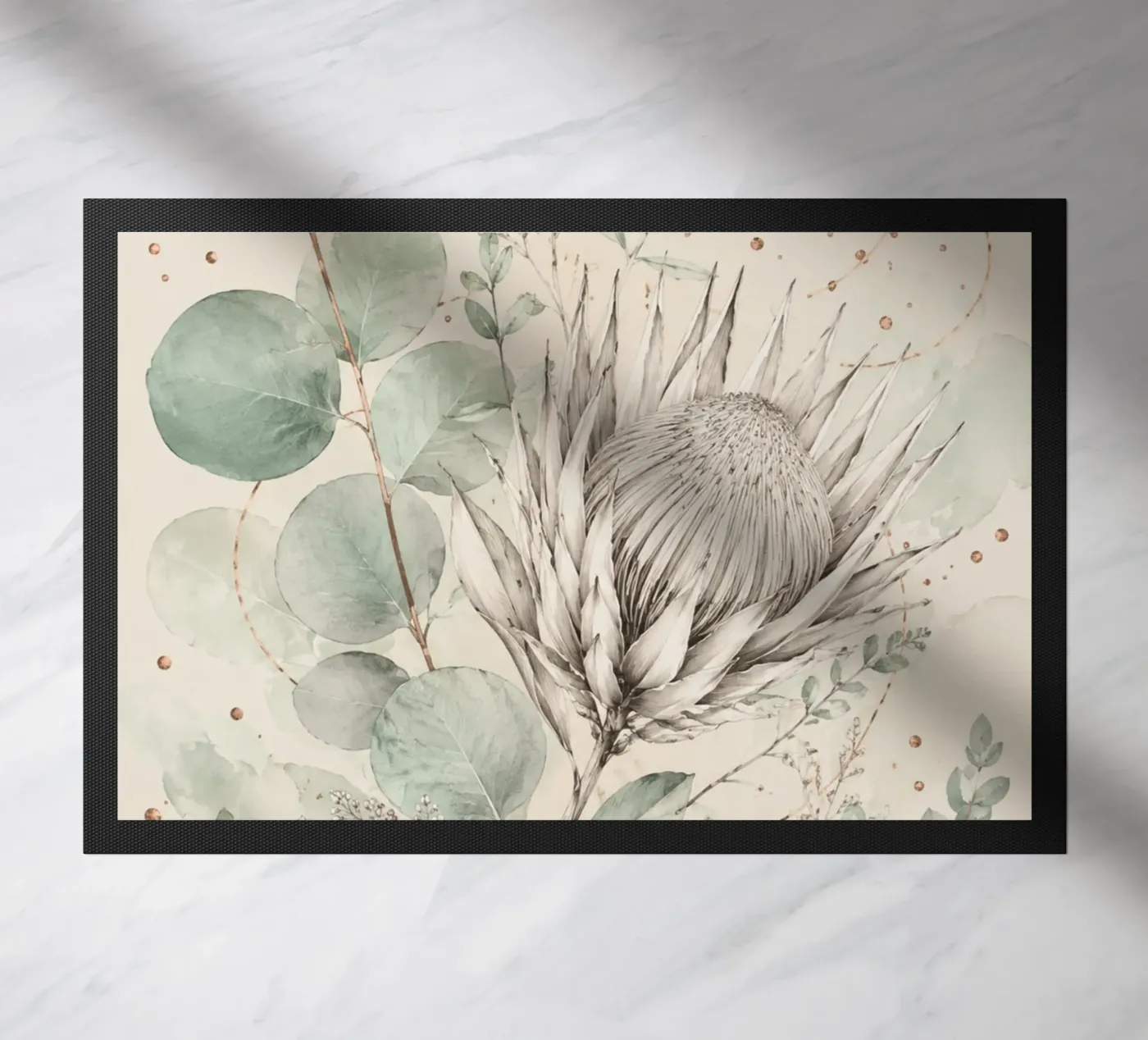 Protea and Eucalyptus zerbino da Gendis Ayudya