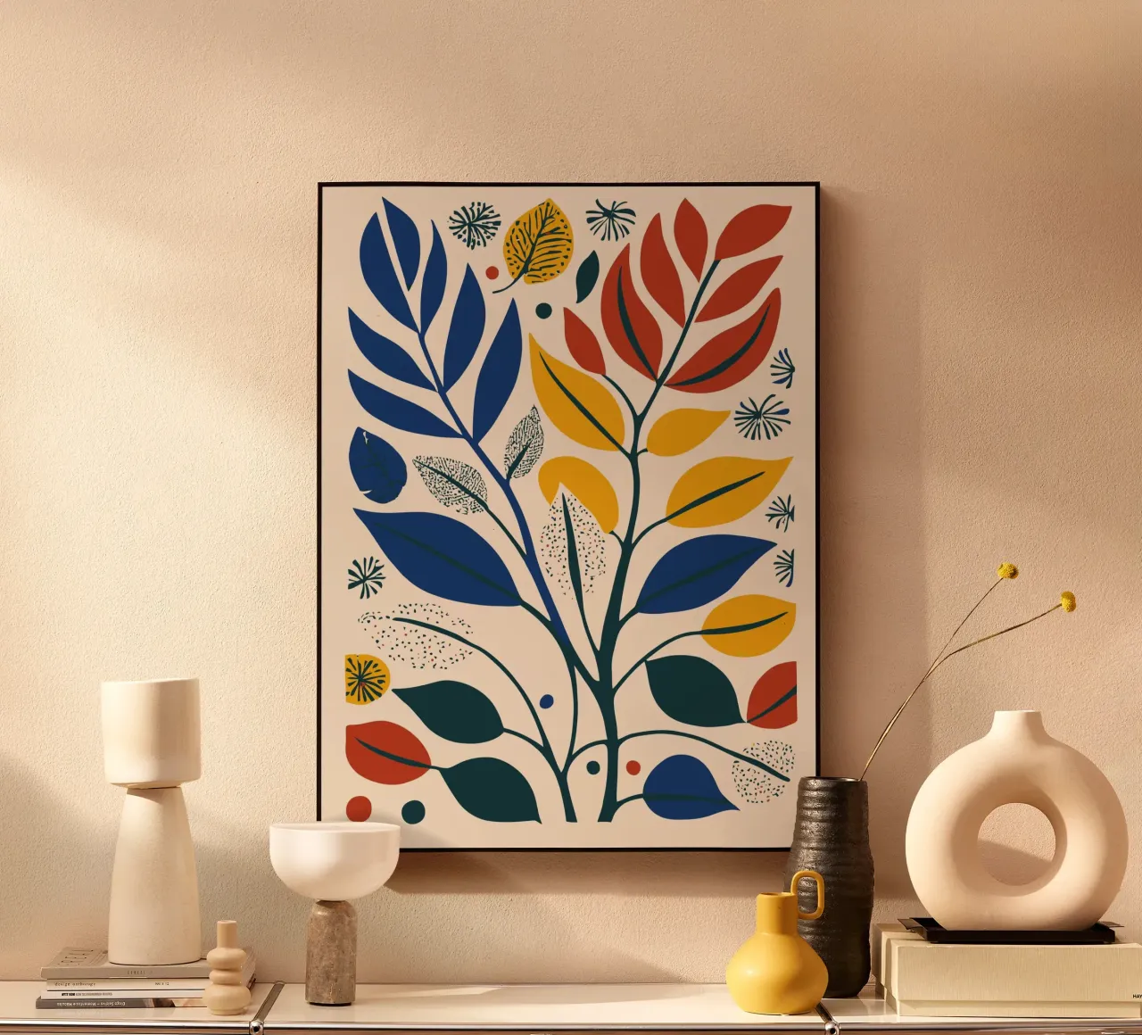 Red, Yellow, and Blue Acryl-Glas von Artsy Bessy