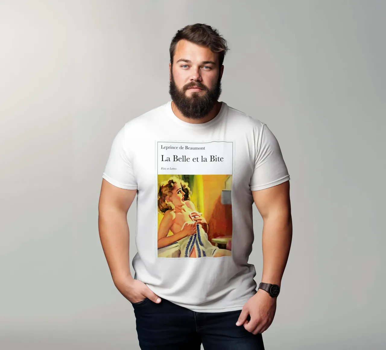 La Belle Et La Bite t-shirt da Fists Et Lettres