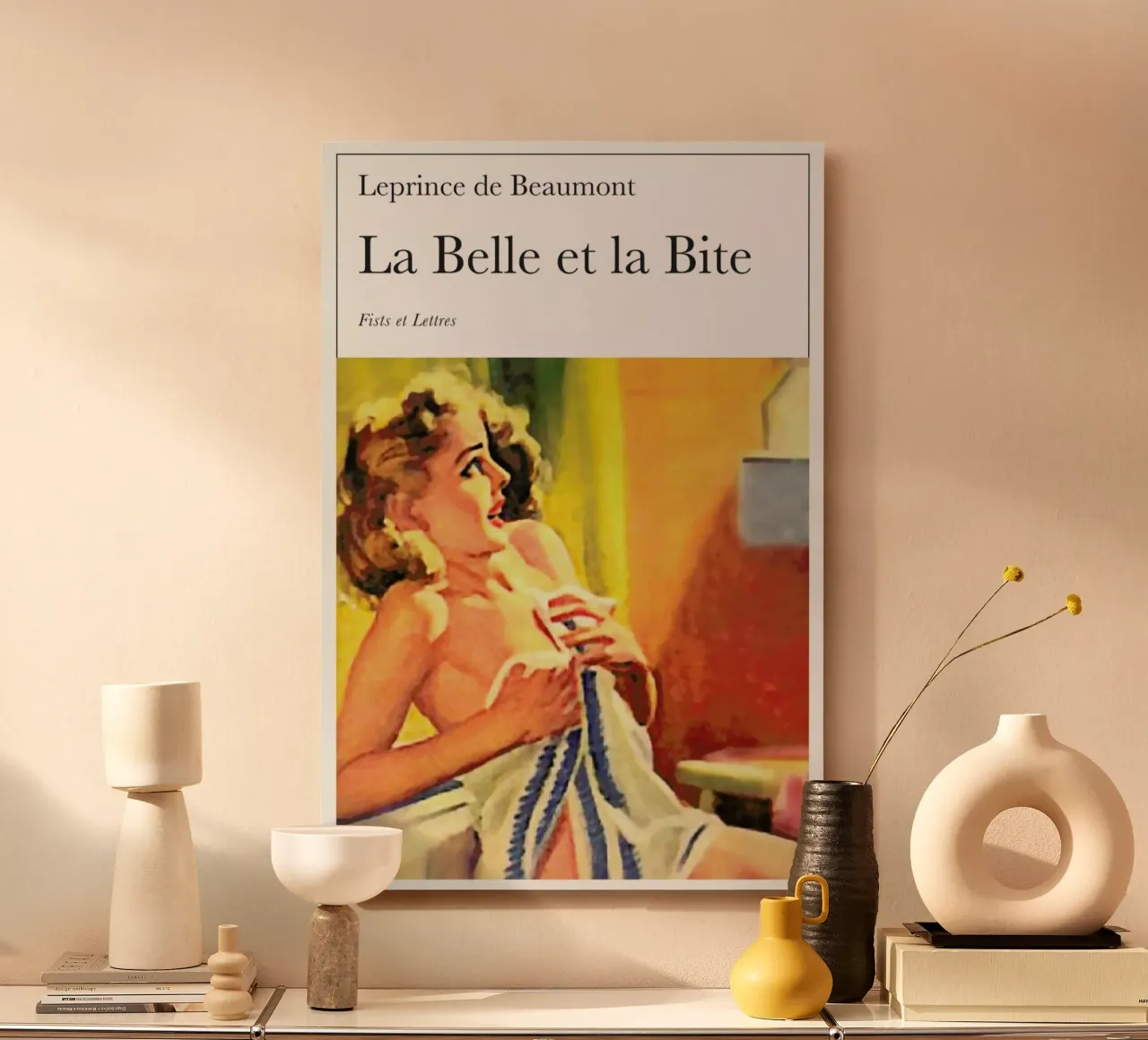 La Belle Et La Bite alluminio dibond da Fists Et Lettres
