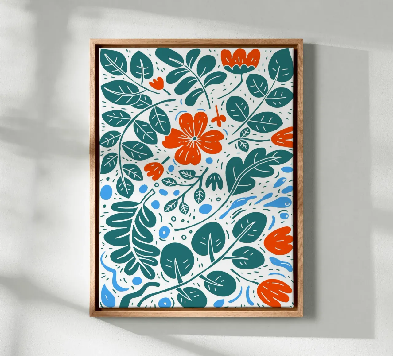 Spring Flowers tela con Cornice a cassetta da Artsy Bessy
