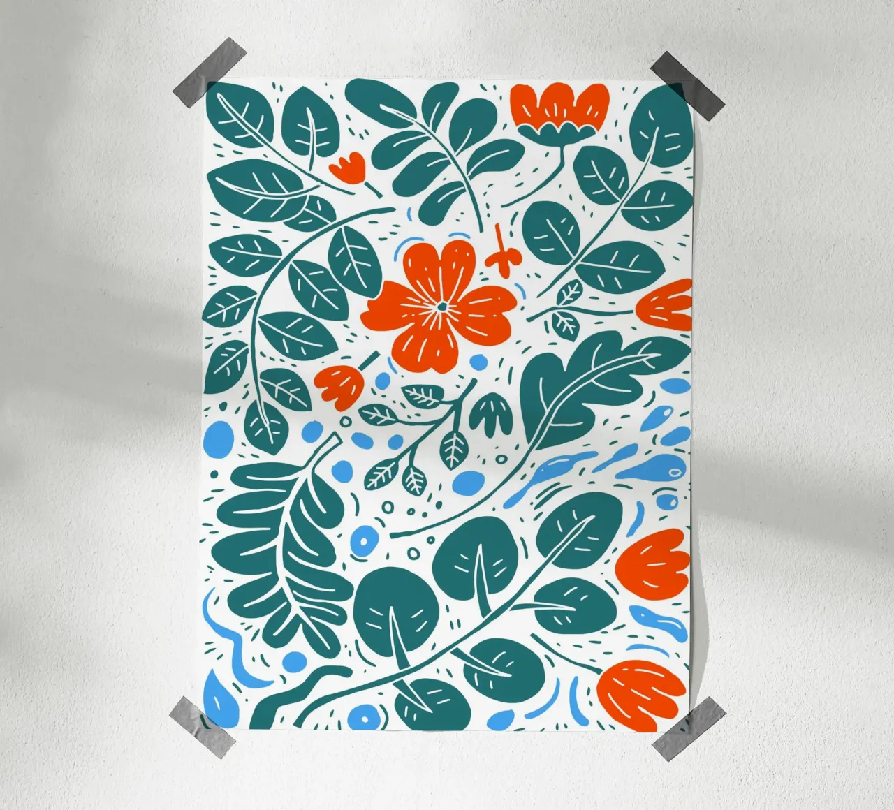 Spring Flowers poster da Artsy Bessy