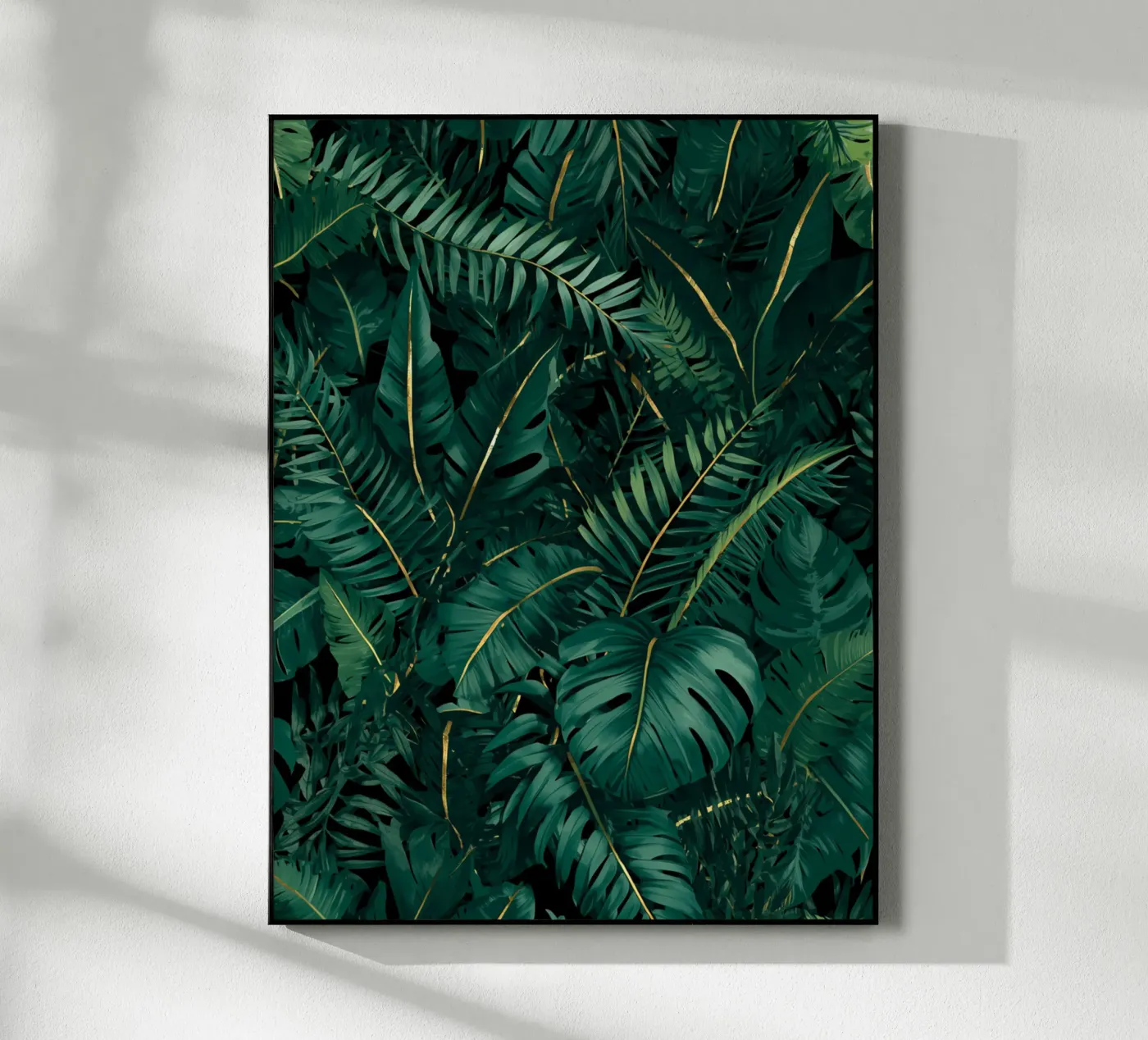 Luxury Emerald Foliage Pattern plexiglass da Gendis Ayudya