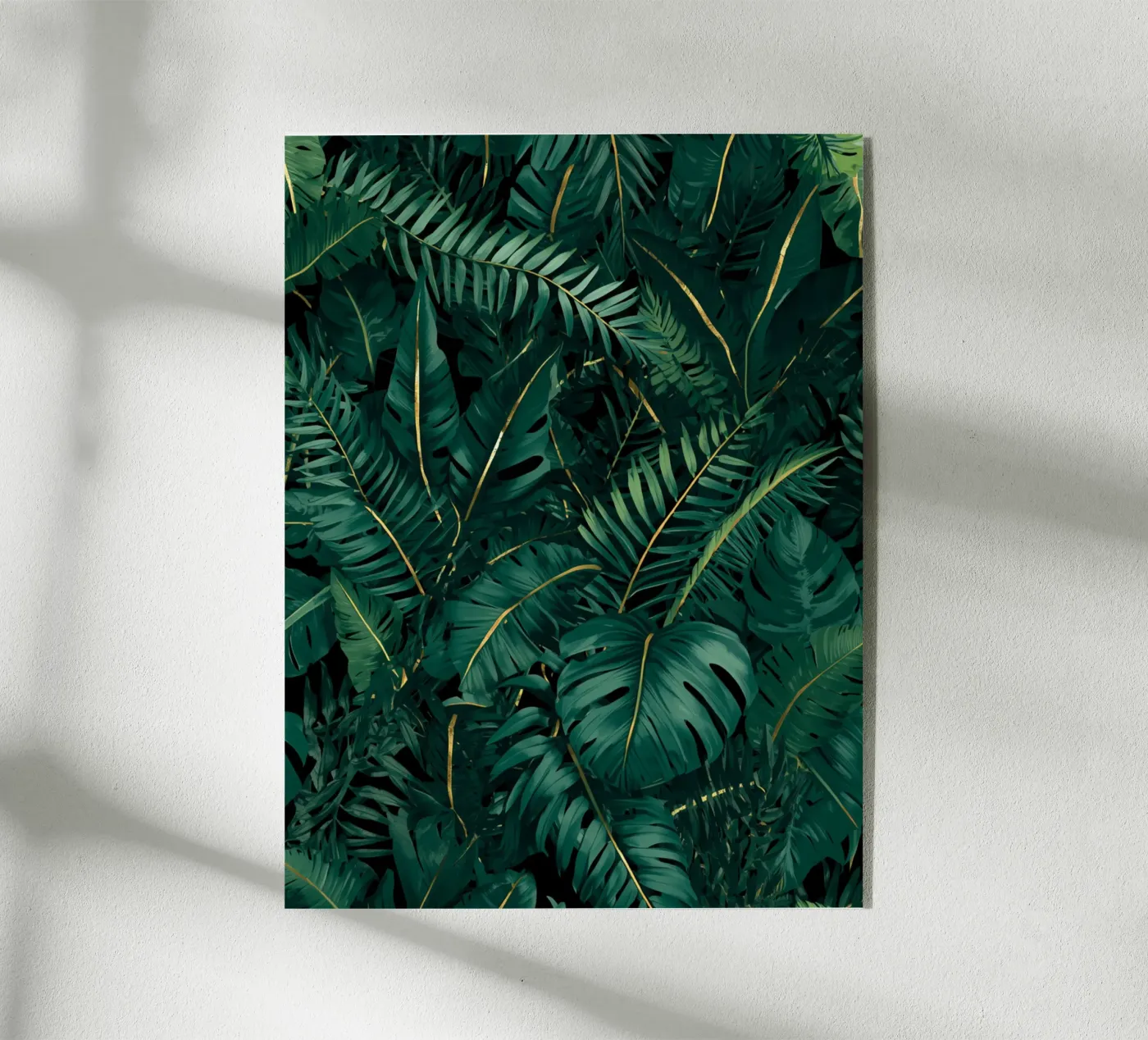 Luxury Emerald Foliage Pattern plexiglass da Gendis Ayudya