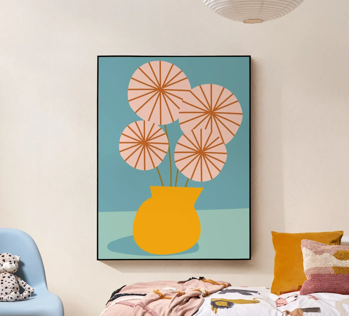 Paper Flowers plexiglas de Artsy Bessy