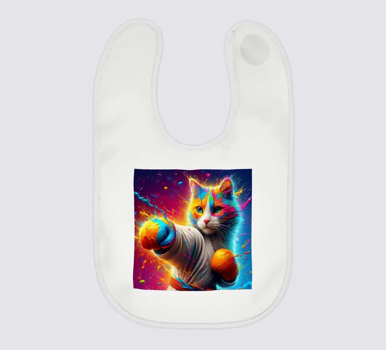 gatto boxer bavaglino da 🎁 NOBELART