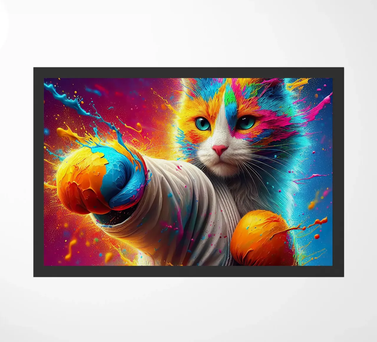 boxer kat deurmat van 🎁 NOBELART