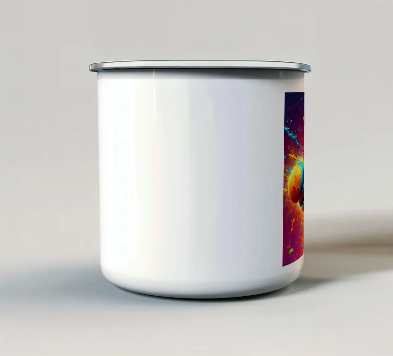 gatto boxer tazza in smalto da 🎁 ARTVI-SHOP