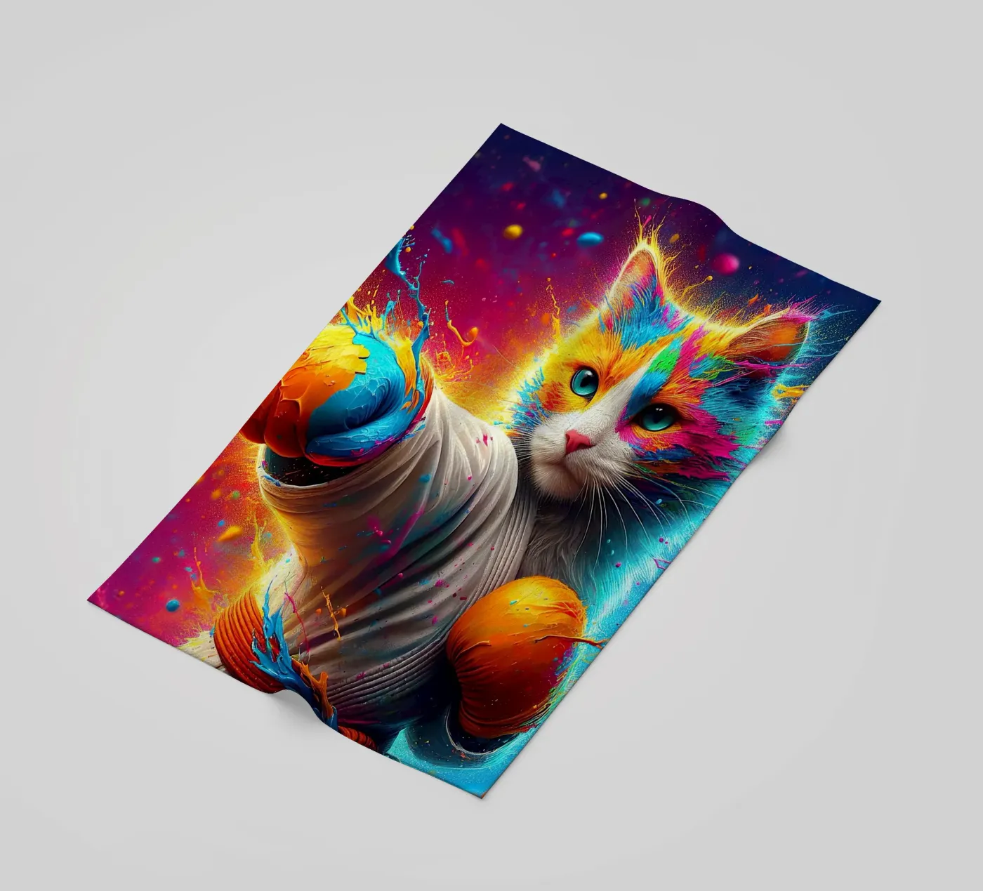 boxer kat strandhanddoek van 🎁 NOBELART