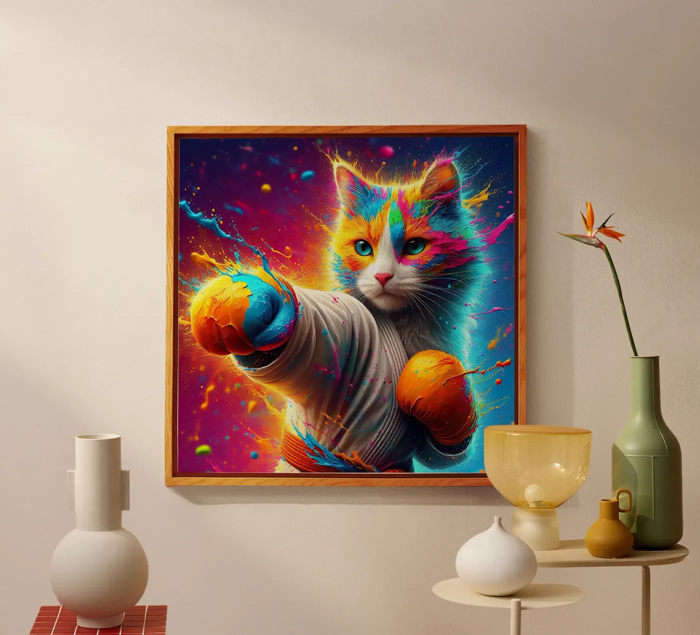 boxer kat acryl van 🎁 NOBELART