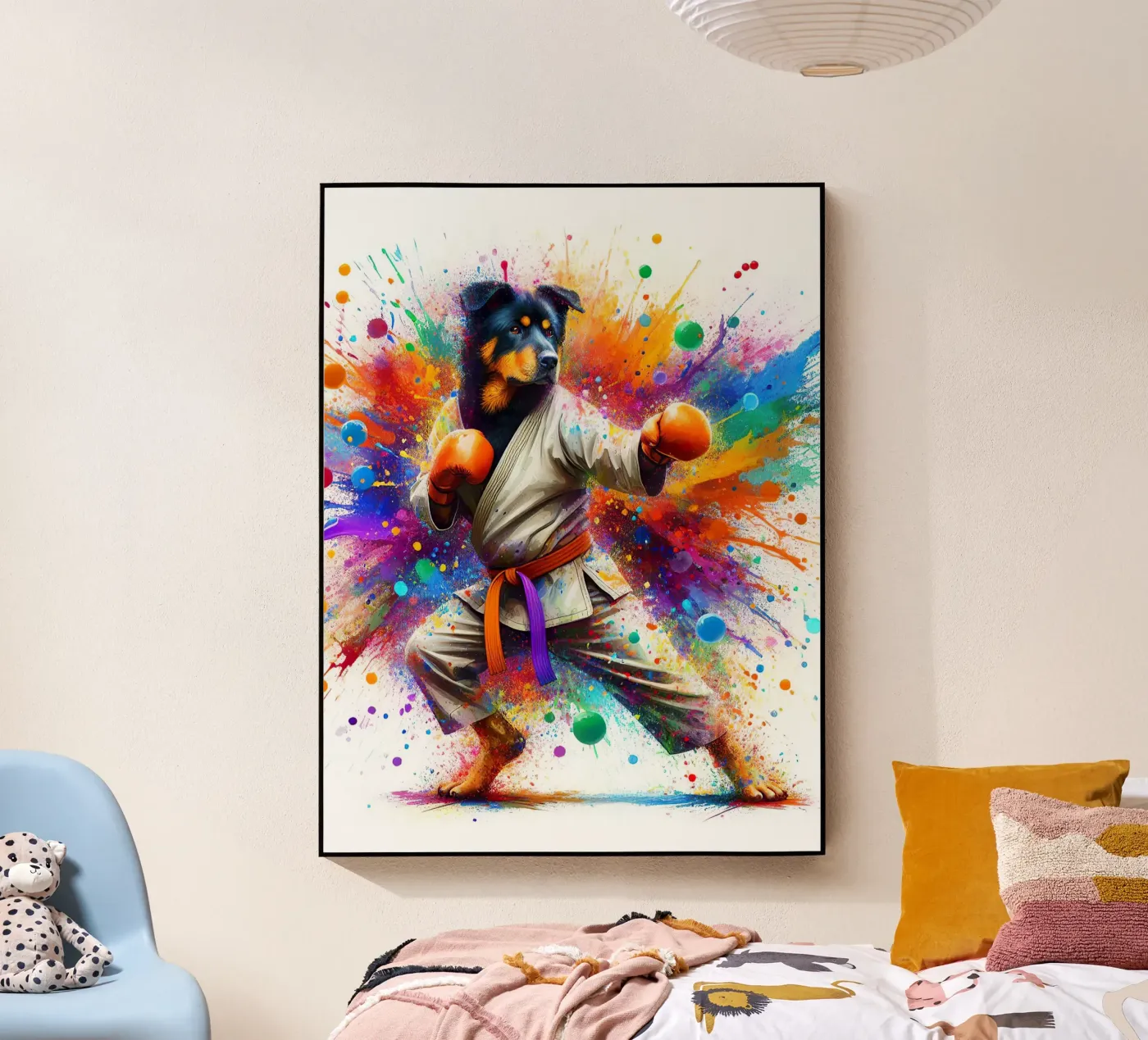 boxer dog acryl van 🎁 NOBELART