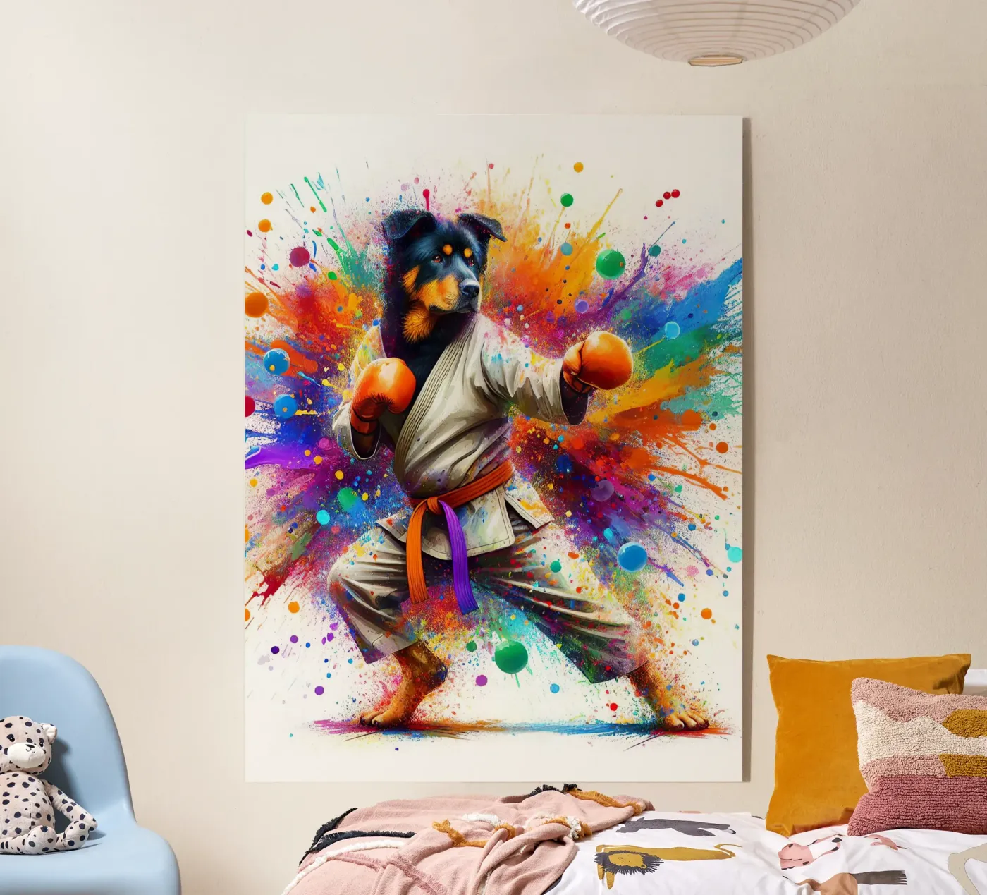 boxer dog acryl van 🎁 NOBELART