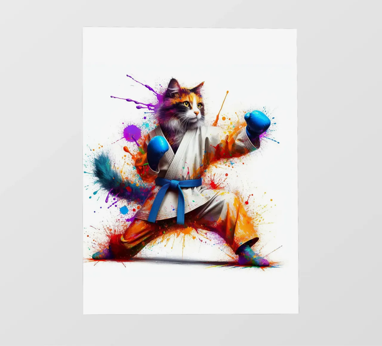 boxer kat fotobehang van 🎁 NOBELART