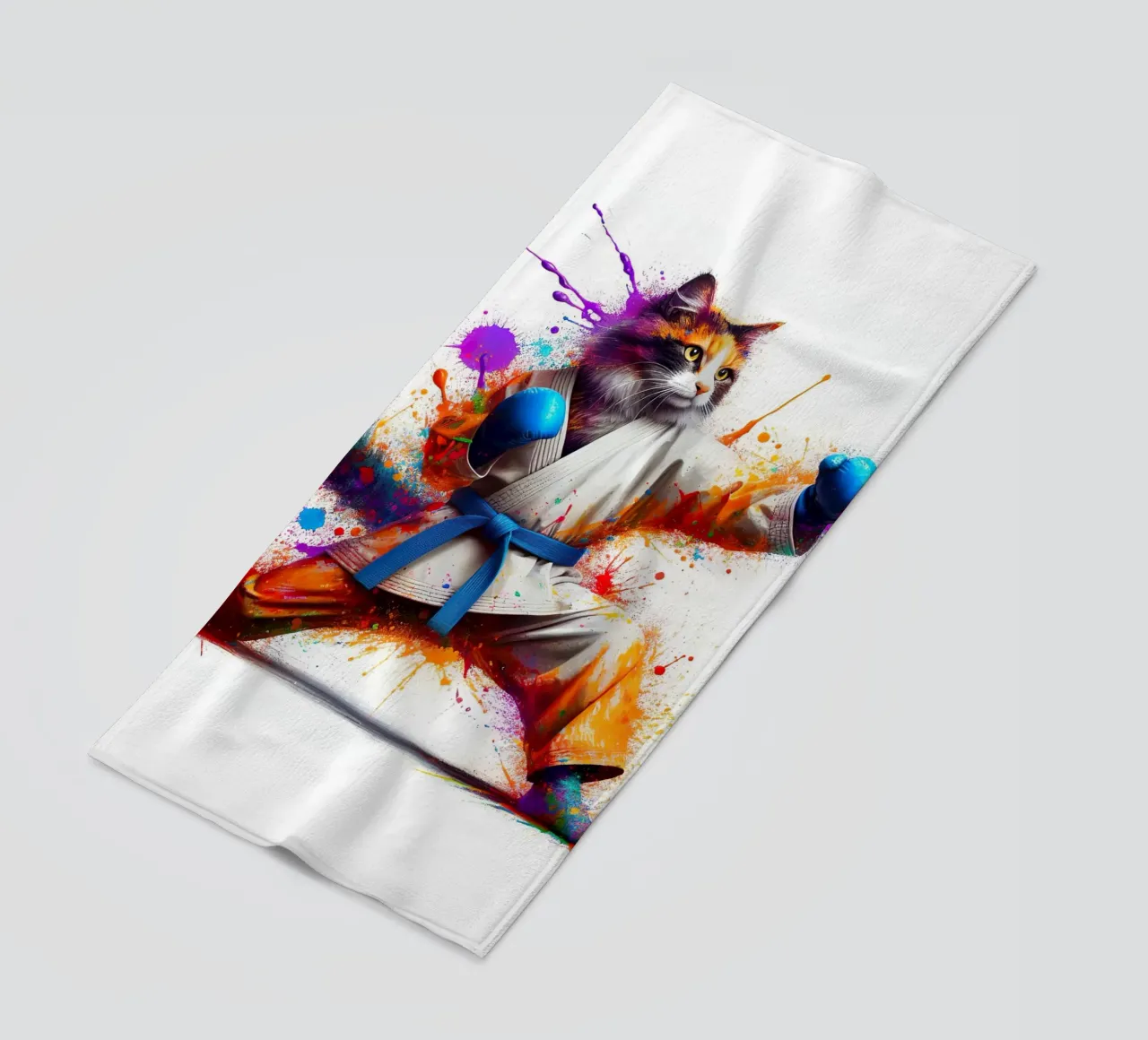 gatto boxer telo mare da 🎁 NOBELART