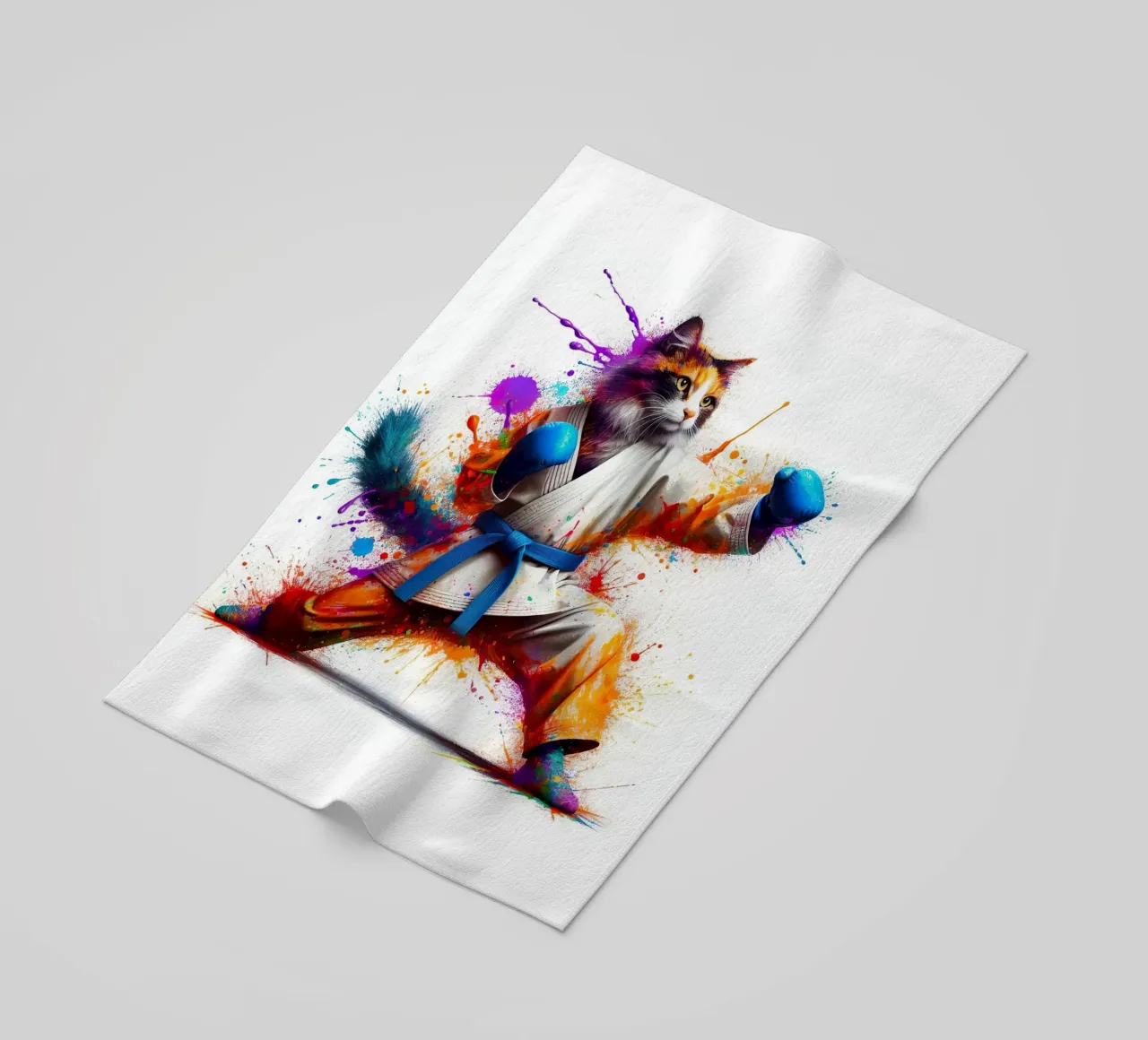 gatto boxer telo mare da 🎁 NOBELART