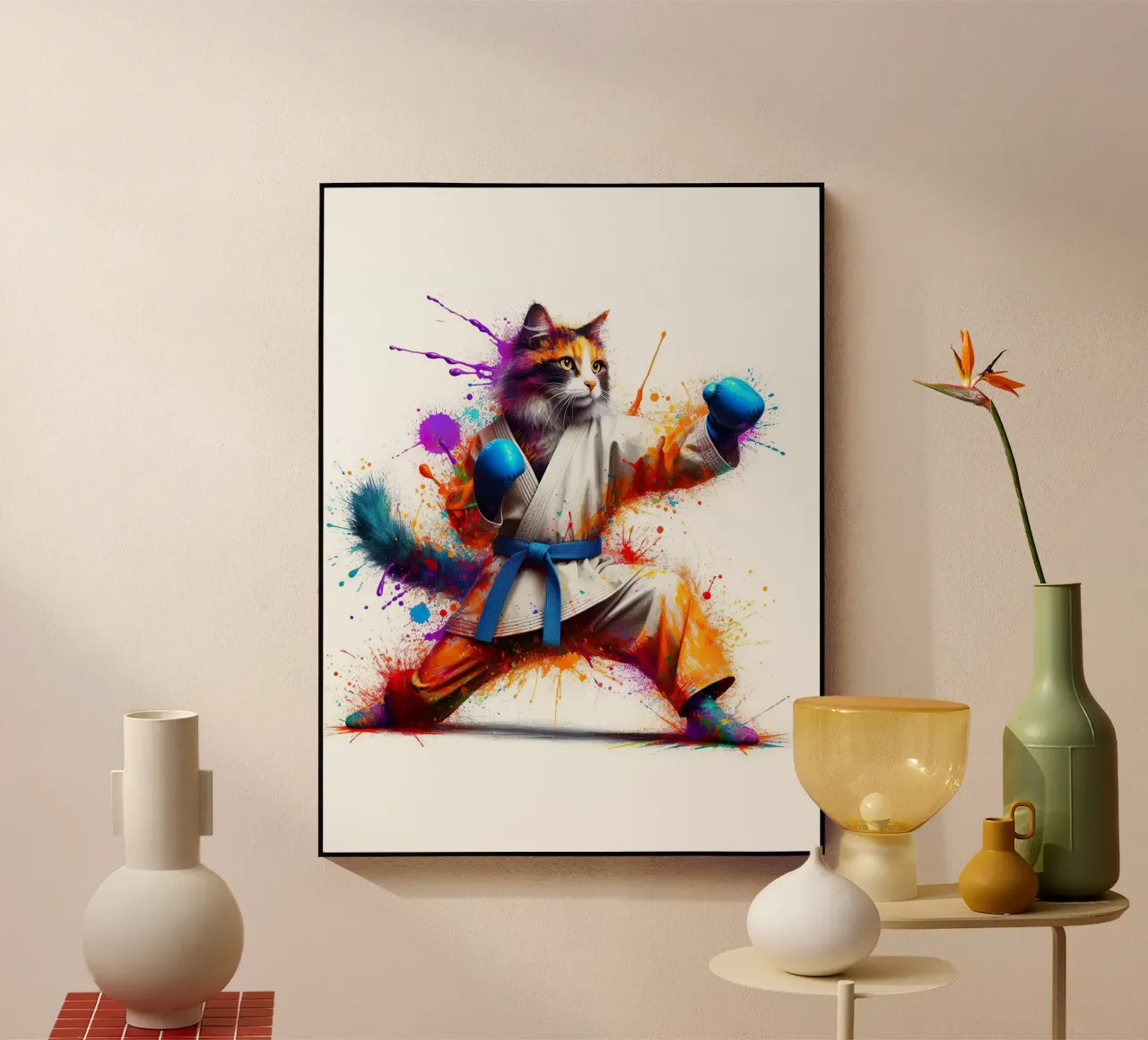 gatto boxer plexiglass da 🎁 NOBELART