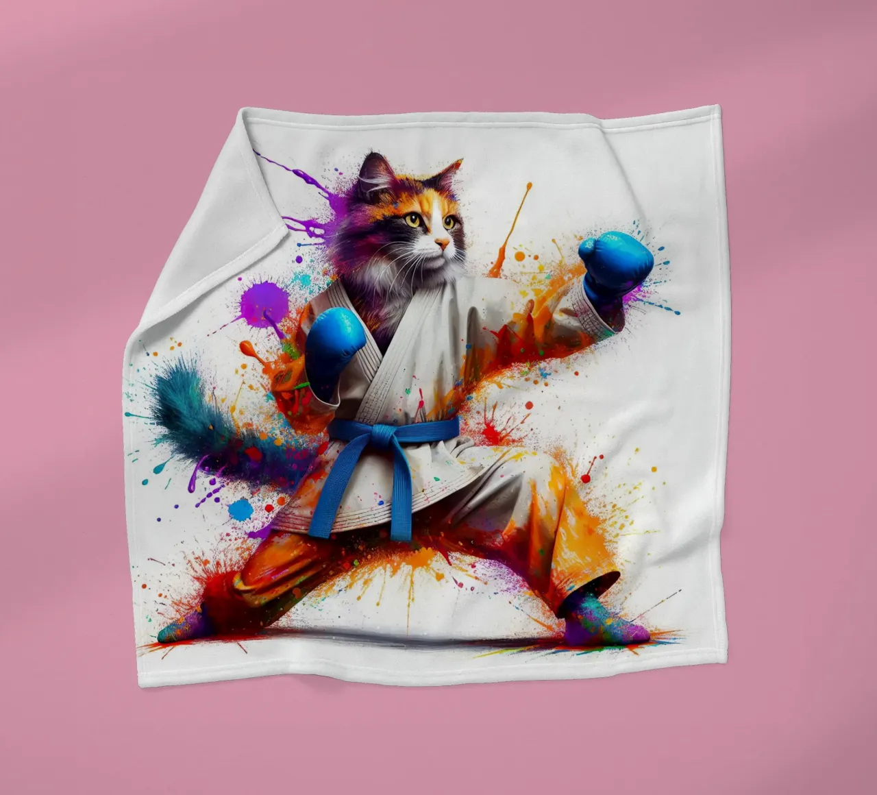 boxer kat fleecedeken van 🎁 NOBELART