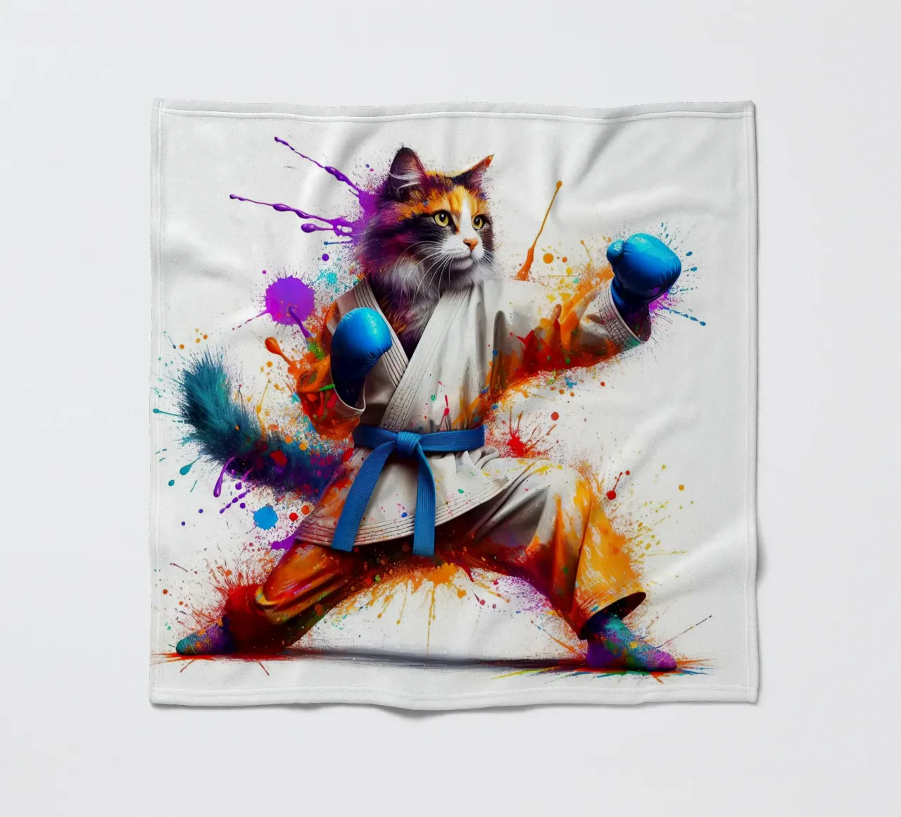 boxer kat fleecedeken van 🎁 NOBELART