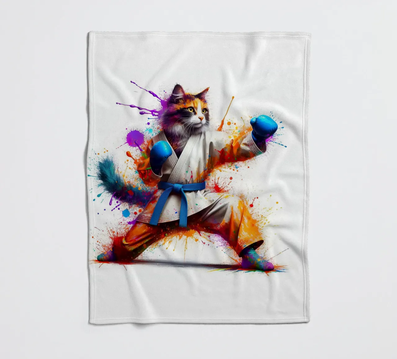 boxer kat fleecedeken van 🎁 NOBELART