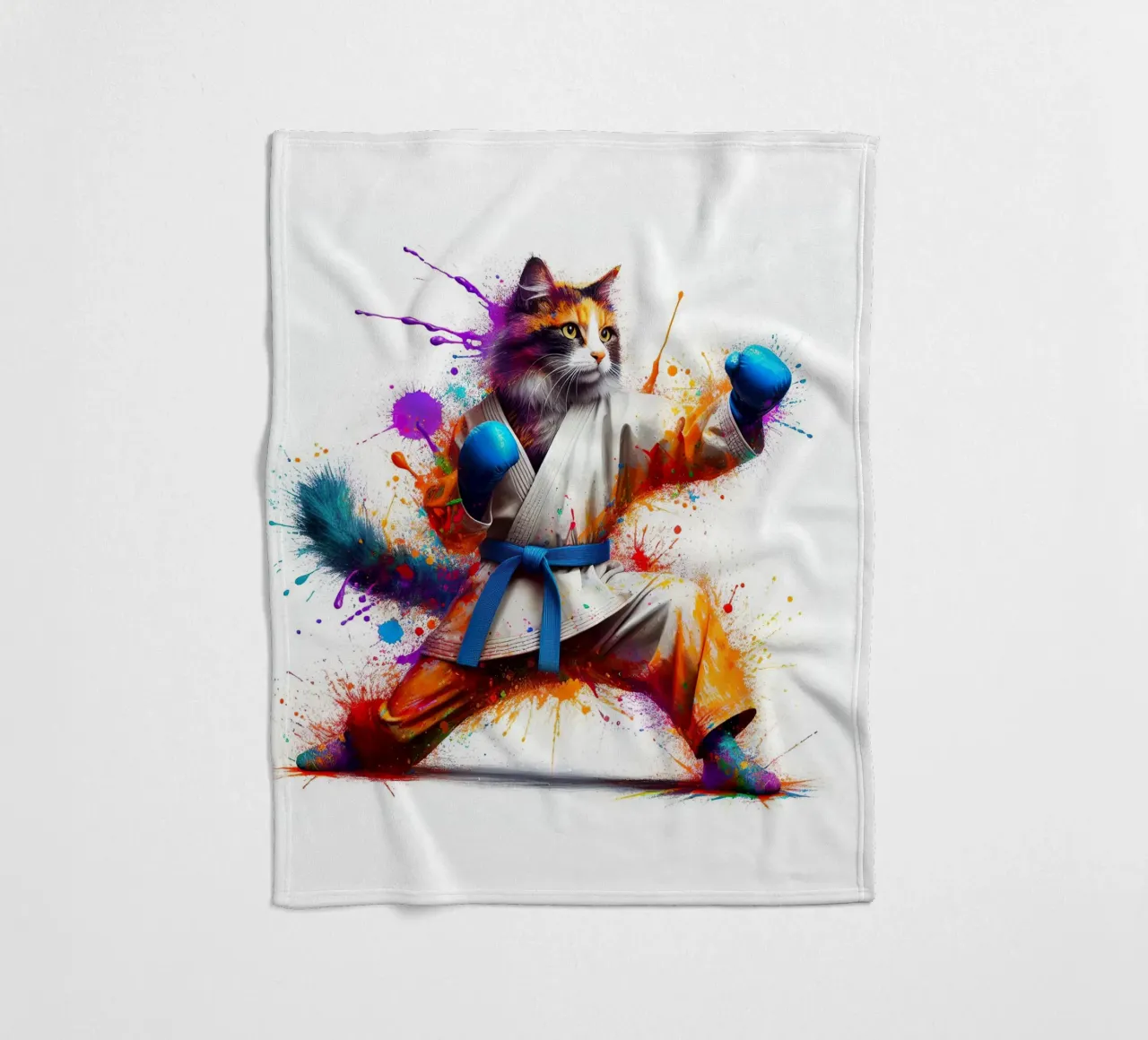 boxer kat fleecedeken van 🎁 NOBELART