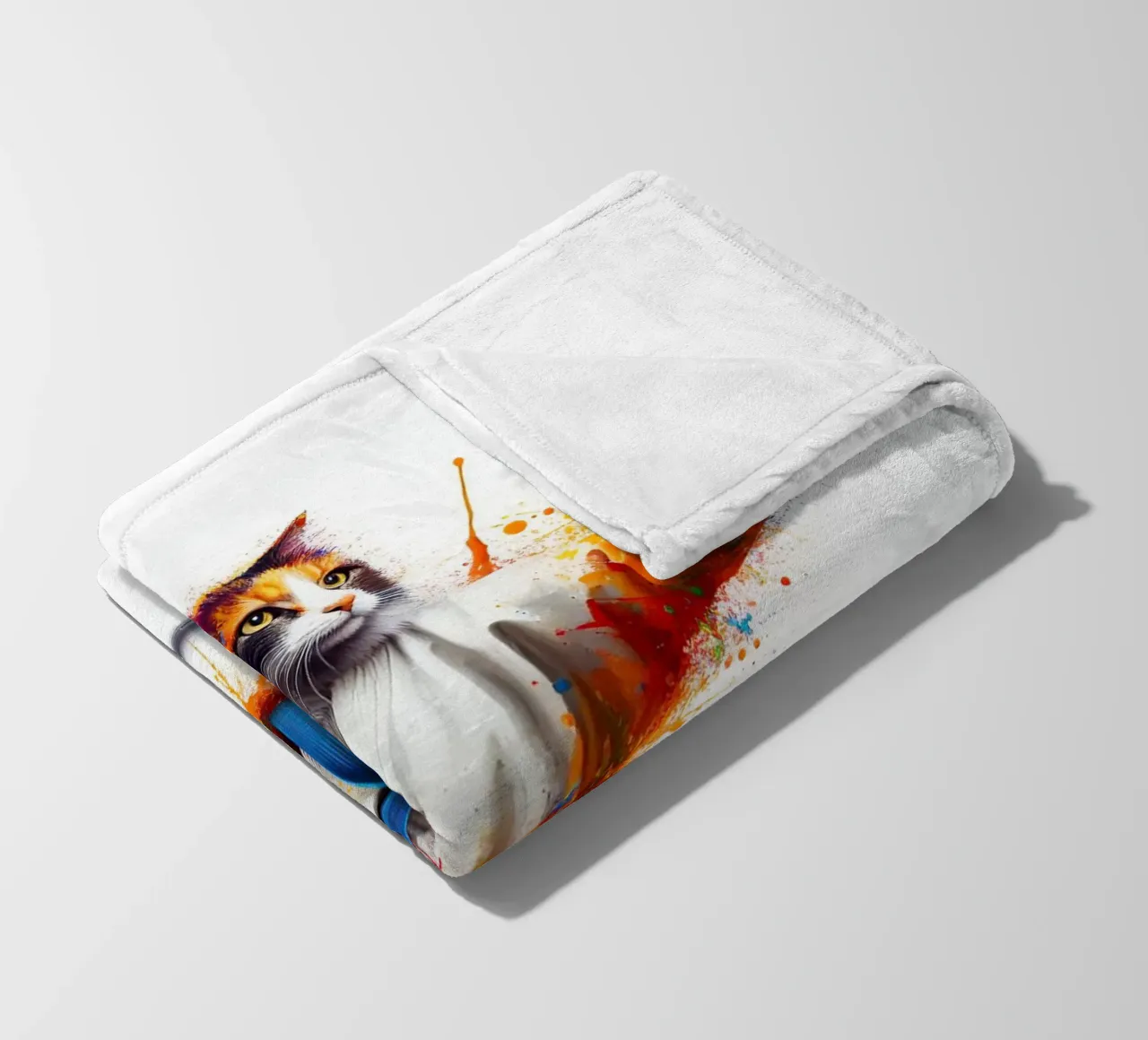 boxer kat fleecedeken van 🎁 NOBELART