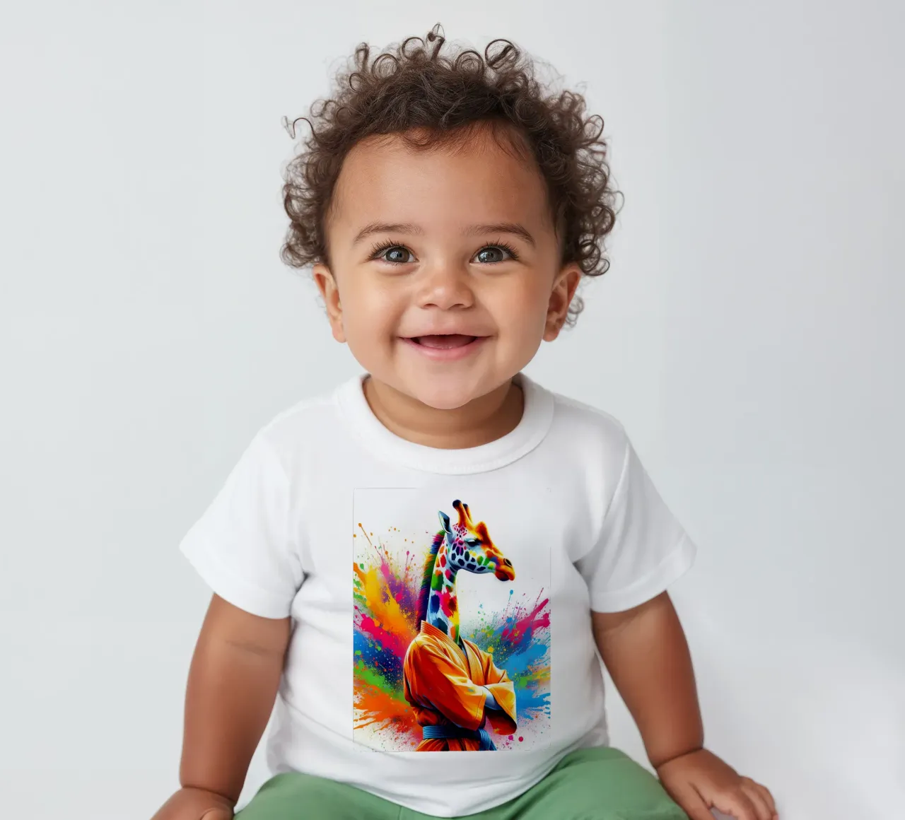 giraffa karateka maglietta neonato da ARTVI-SHOP