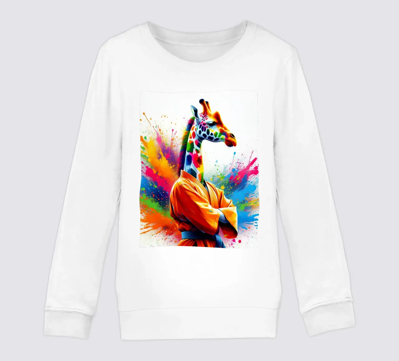 giraffa karateka felpa bambino da ARTVI-SHOP