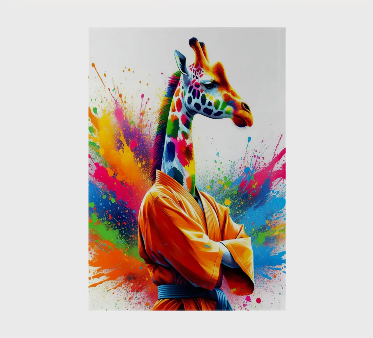 karateka giraffe notebook by 🎁 ARTVI-SHOP