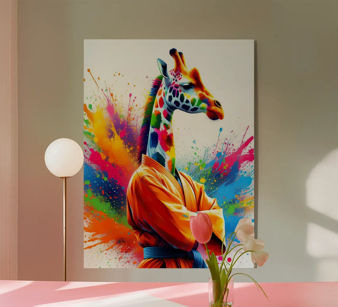 giraffa karateka plexiglass da ARTVI-SHOP