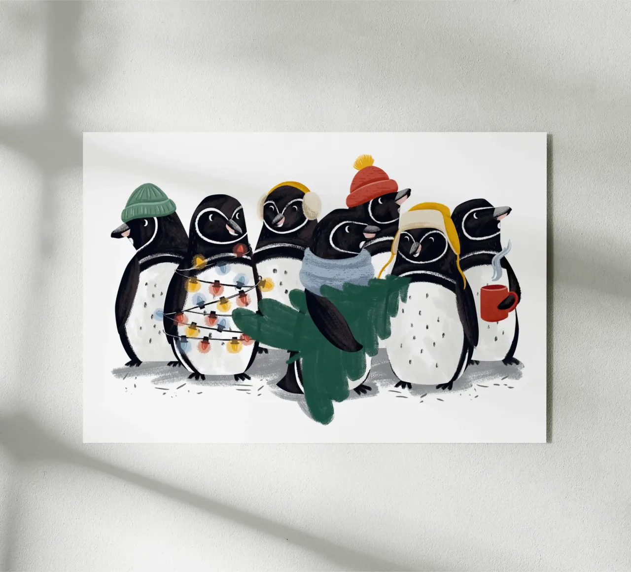 Pinguinfamilie Acryl-Glas von VIERUNDFÜNFZIG