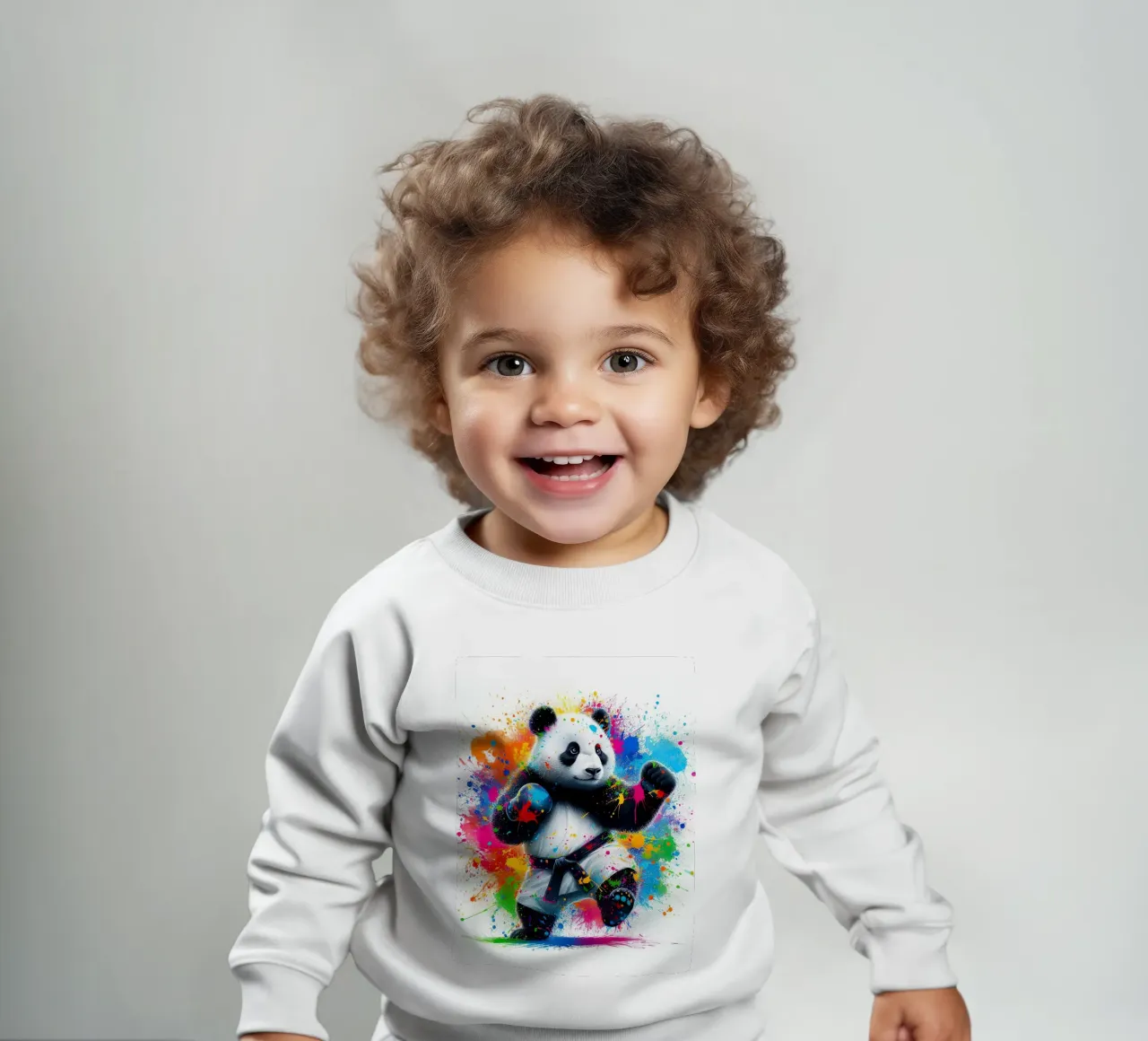Orso panda karateka felpa neonato da ARTVI-SHOP