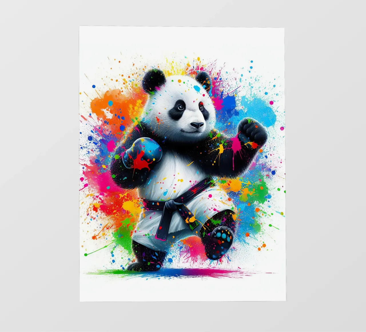 Orso panda karateka telo in pvc da ARTVI-SHOP
